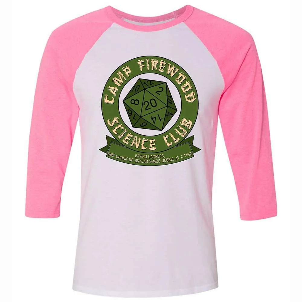 Camp Firewood Science Club - White/Neon Pink - 12