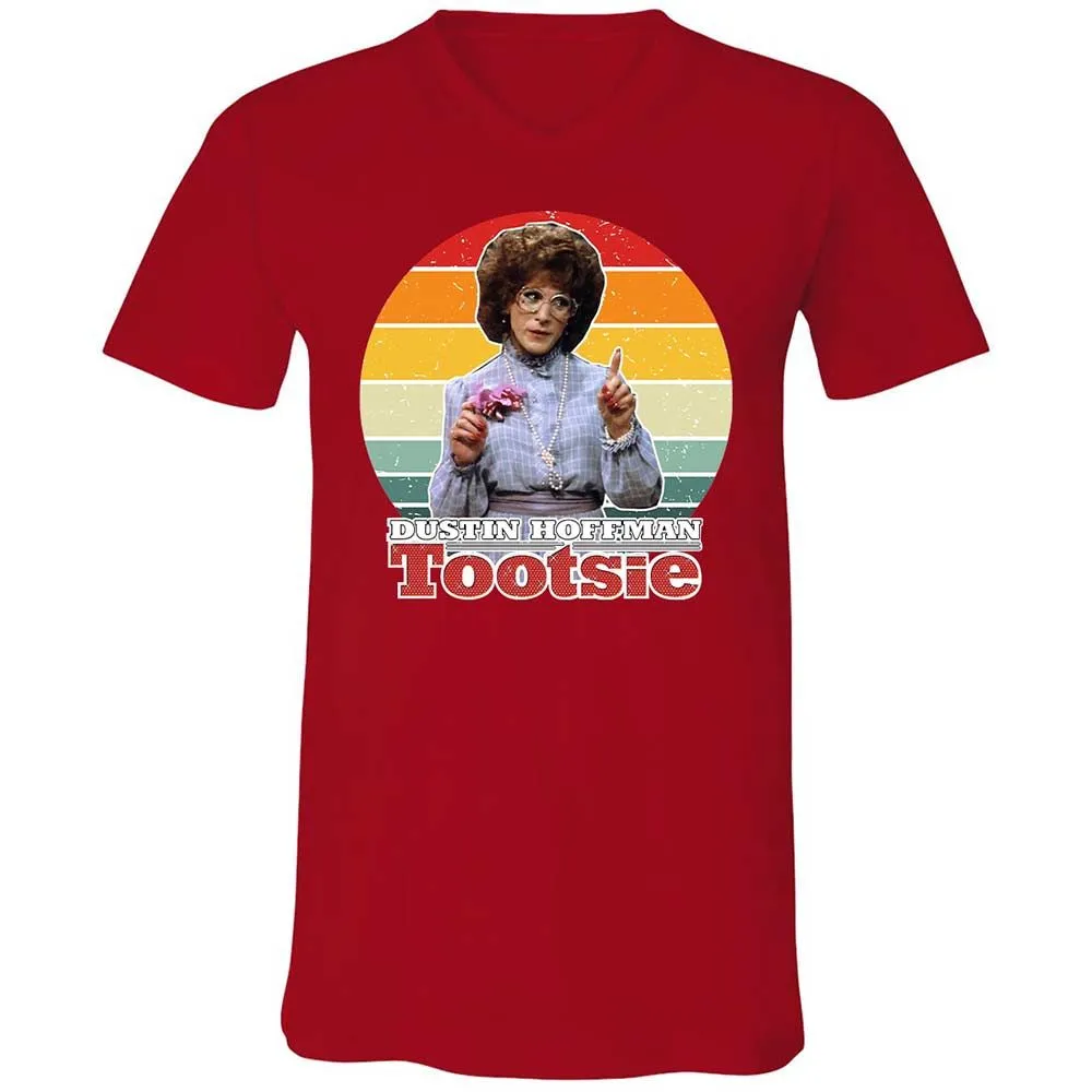 Unisex V-Neck T-Shirt - NCAGKSYR - Red - 5