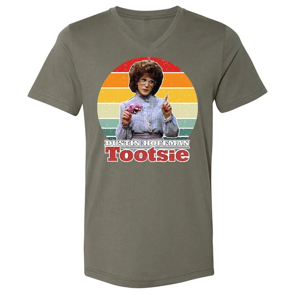 Unisex V-Neck T-Shirt - NCAGKSYR - Military Green - 15