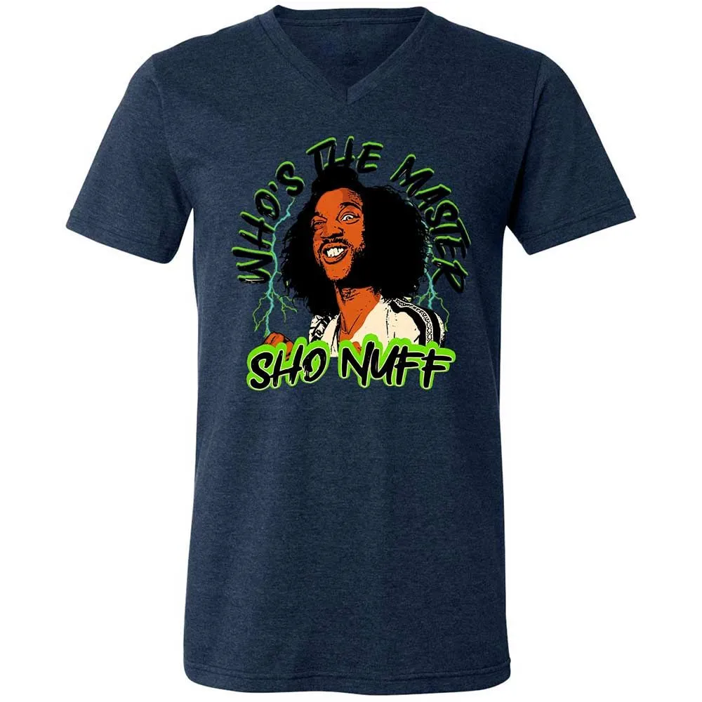 Unisex V-Neck T-Shirt - R6H8CX6T - Heather Navy - 13