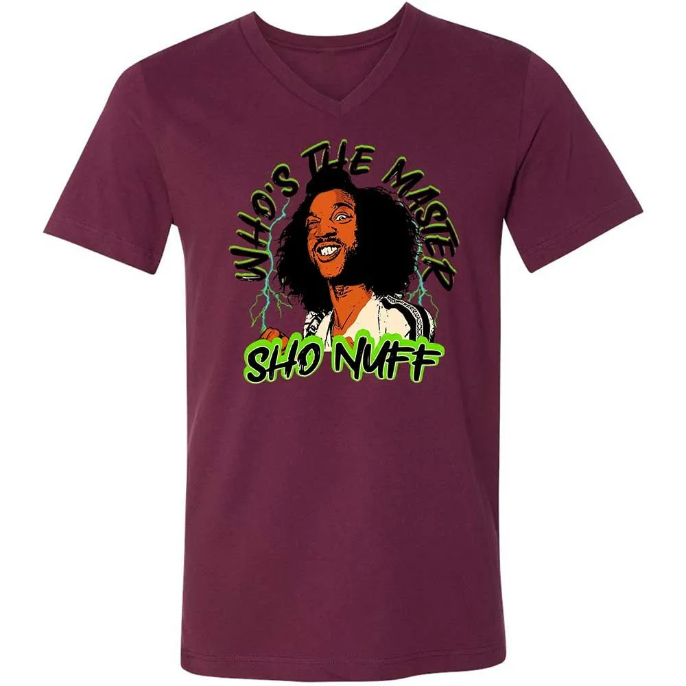 Unisex V-Neck T-Shirt - R6H8CX6T - Maroon - 14