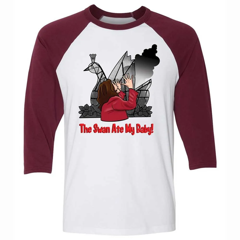 The Swan Ate My Baby - White/Maroon - 7