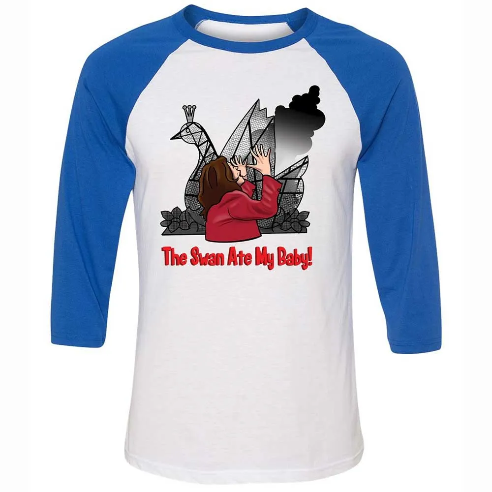The Swan Ate My Baby - White/True Royal - 10