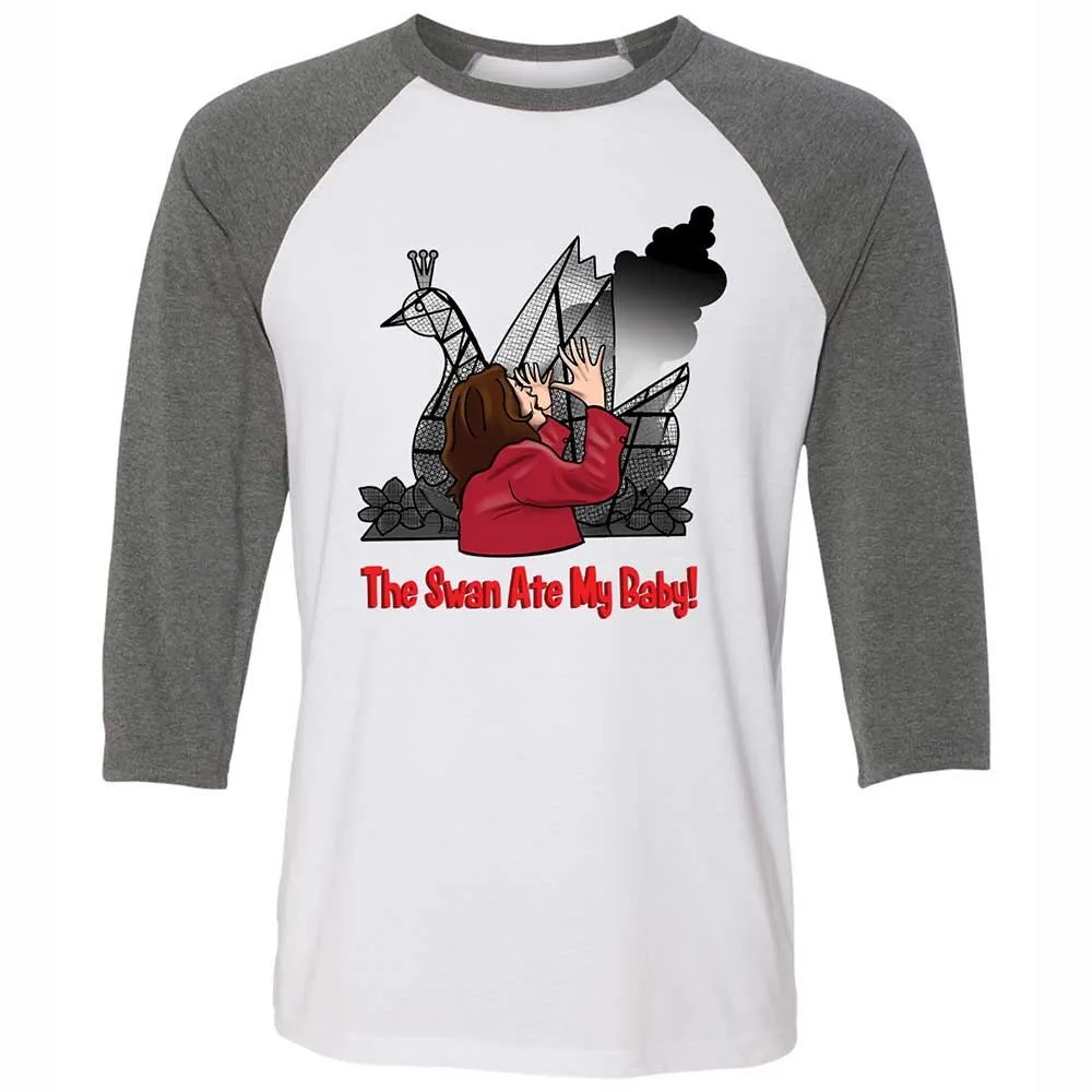 The Swan Ate My Baby - White/Deep Heather - 11