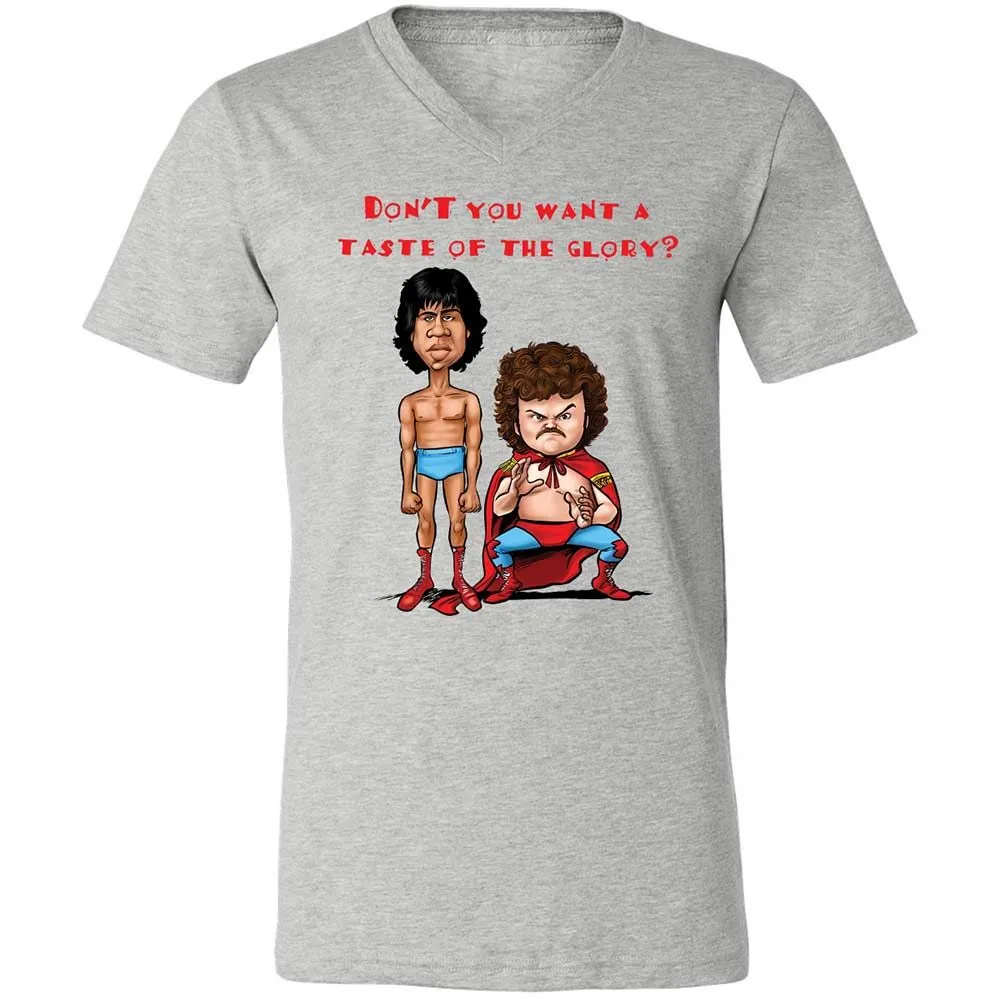 Unisex V-Neck T-Shirt - BRE1AJH3 - Athletic Heather - 2