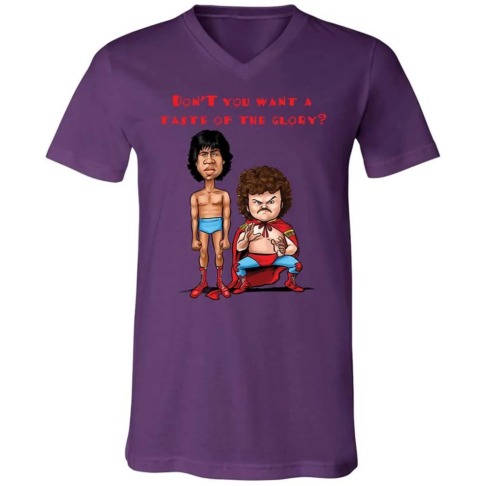 Unisex V-Neck T-Shirt - BRE1AJH3 - Team Purple - 10