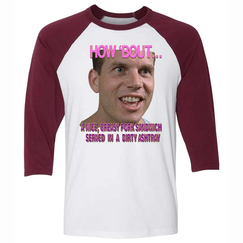 Unisex 3/4 Baseball Tee - 5A2P5S2P - White/Maroon - 7