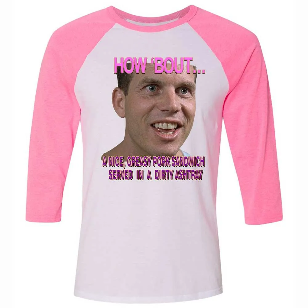 Unisex 3/4 Baseball Tee - 5A2P5S2P - White/Neon Pink - 12