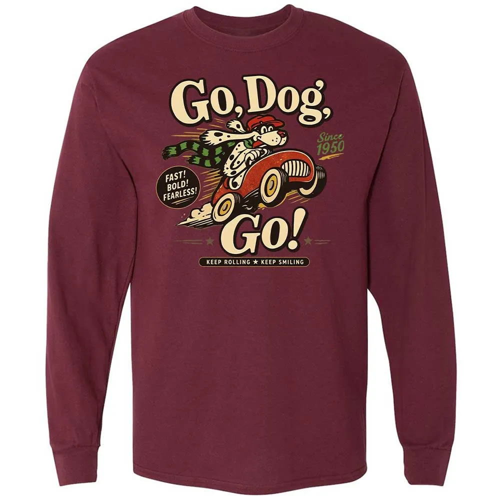 Long Sleeve T-Shirt - KHWPR9U3 - Maroon - 16