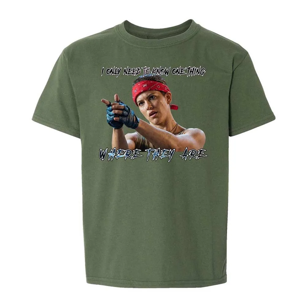 Kids T-Shirt - GF4AH4QB - Military Green - 20