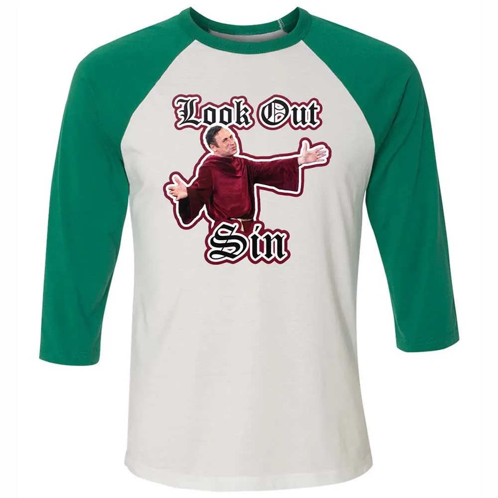 Unisex 3/4 Baseball Tee - G7PYNNEY - White/Kelly - 6