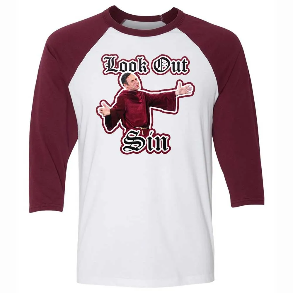 Unisex 3/4 Baseball Tee - G7PYNNEY - White/Maroon - 7