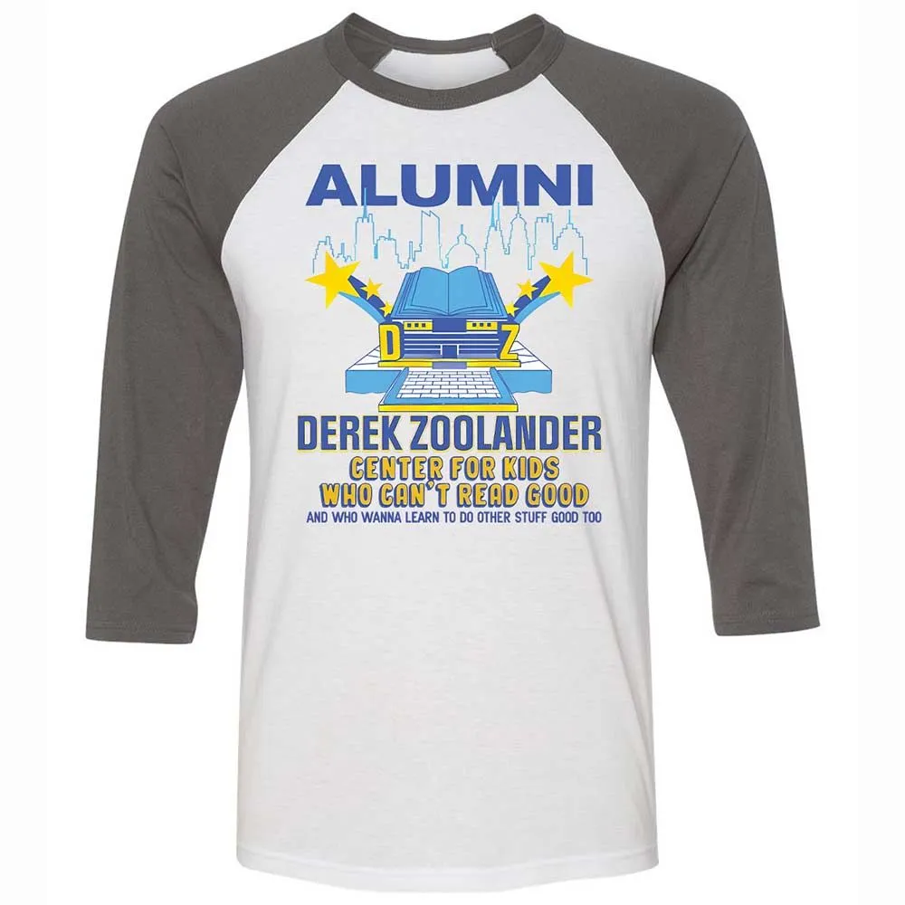 Unisex 3/4 Baseball Tee - 35T39PJK - White/Asphalt - 2