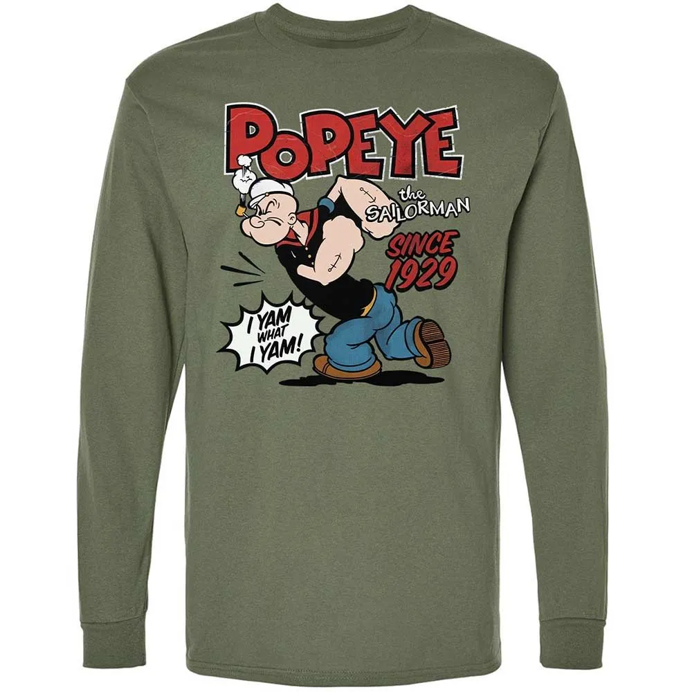 Long Sleeve T-Shirt - 99HBCY7C - Military Green - 19