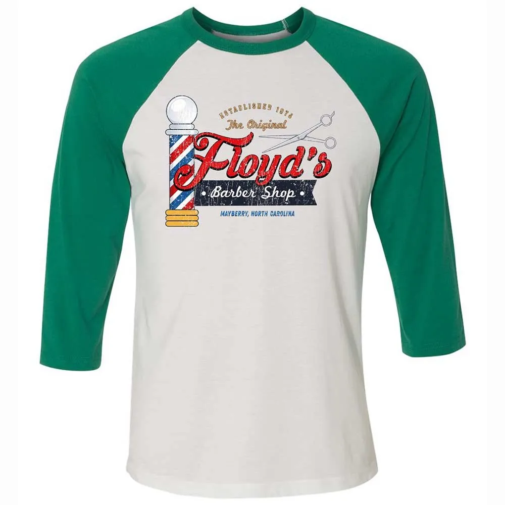 Unisex 3/4 Baseball Tee - WL653GY2 - White/Kelly - 6