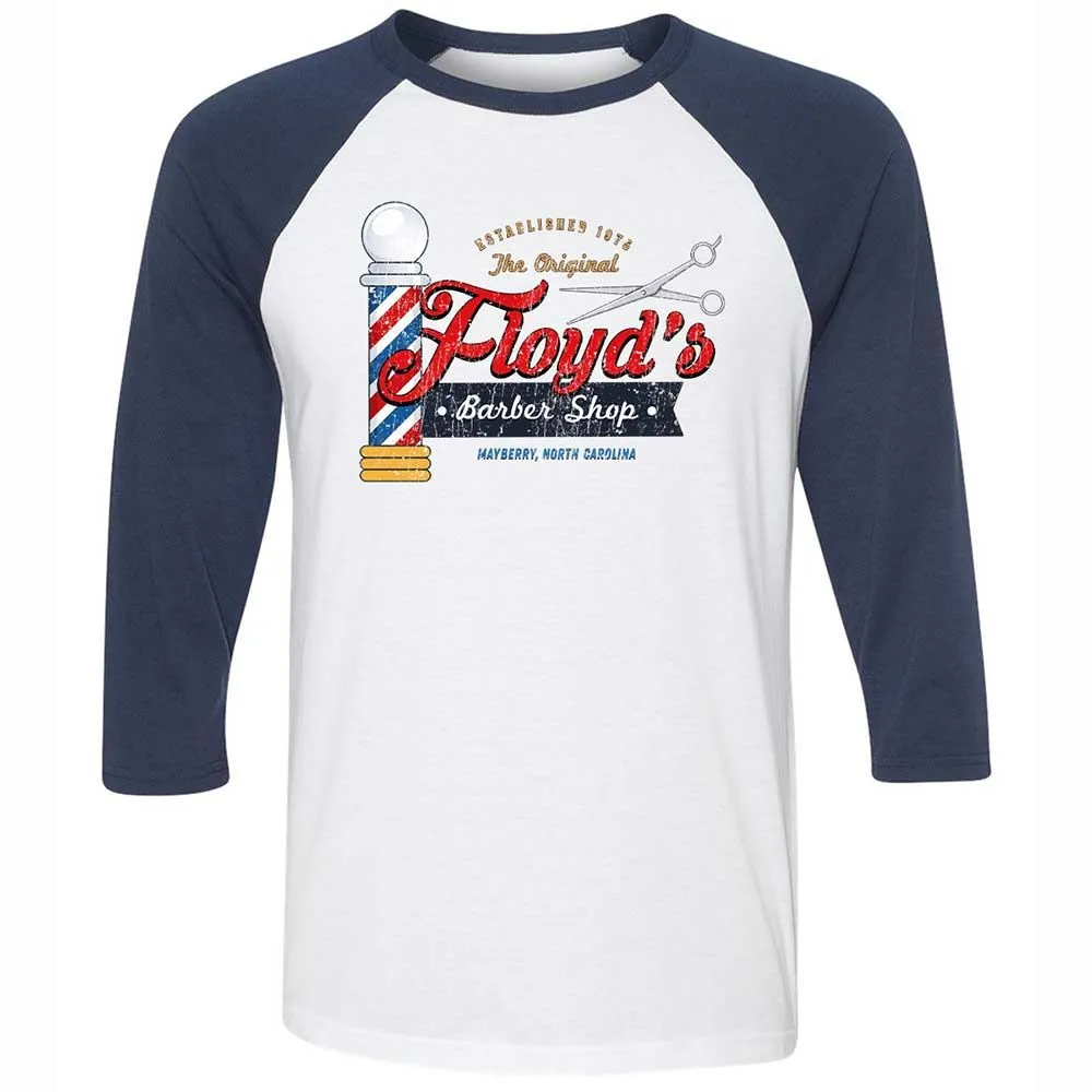 Unisex 3/4 Baseball Tee - WL653GY2 - White/Navy - 8