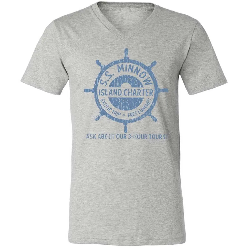 Unisex V-Neck T-Shirt - AH8PNLJ1 - Athletic Heather - 2