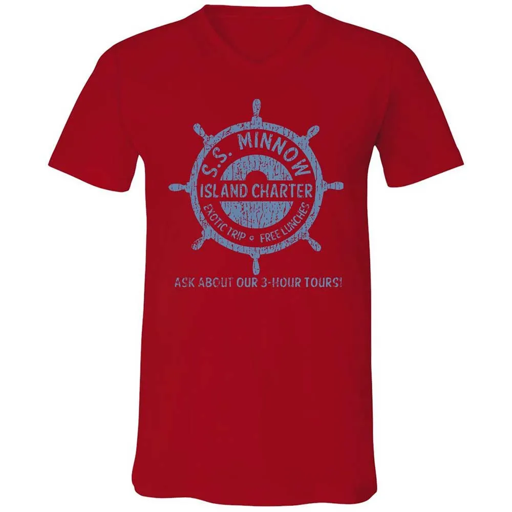 Unisex V-Neck T-Shirt - AH8PNLJ1 - Red - 5