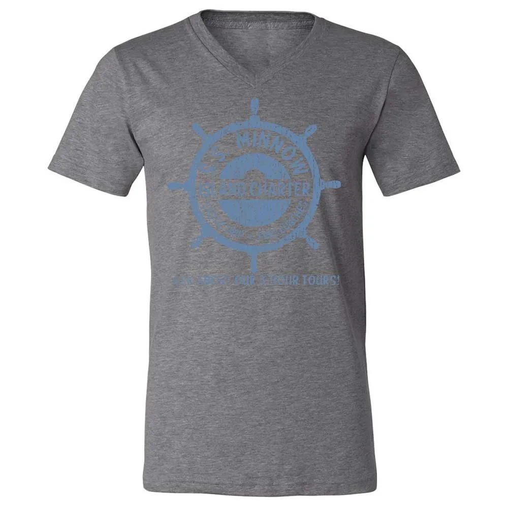 Unisex V-Neck T-Shirt - AH8PNLJ1 - Deep Heather - 9