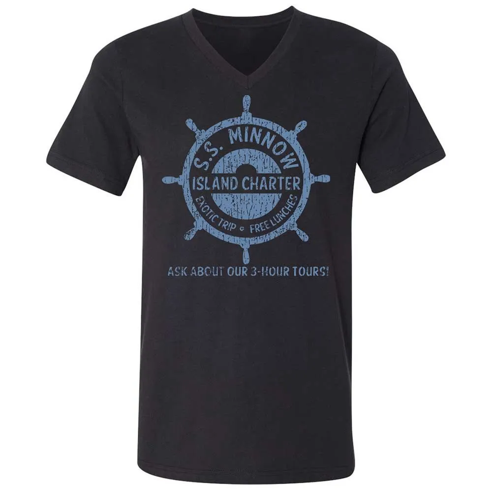 Unisex V-Neck T-Shirt - AH8PNLJ1 - Black - 11