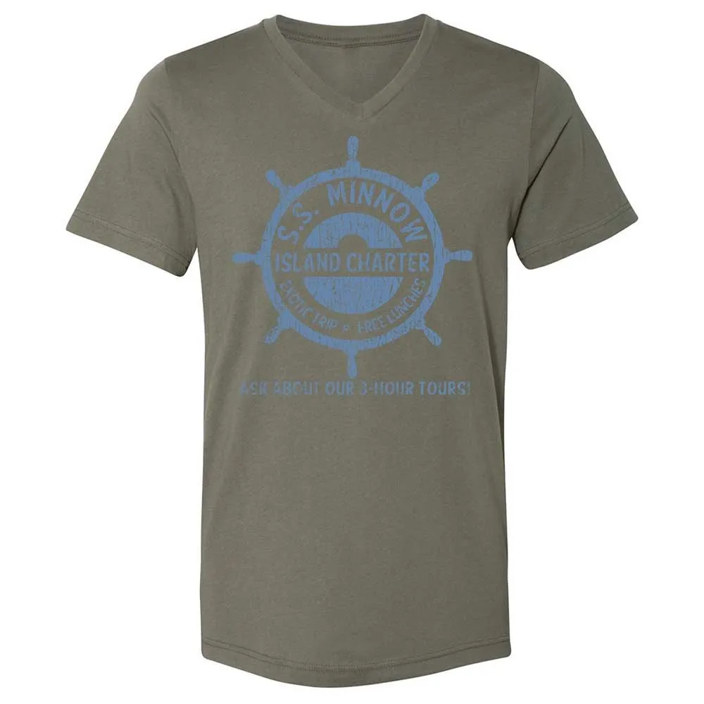 Unisex V-Neck T-Shirt - AH8PNLJ1 - Military Green - 15