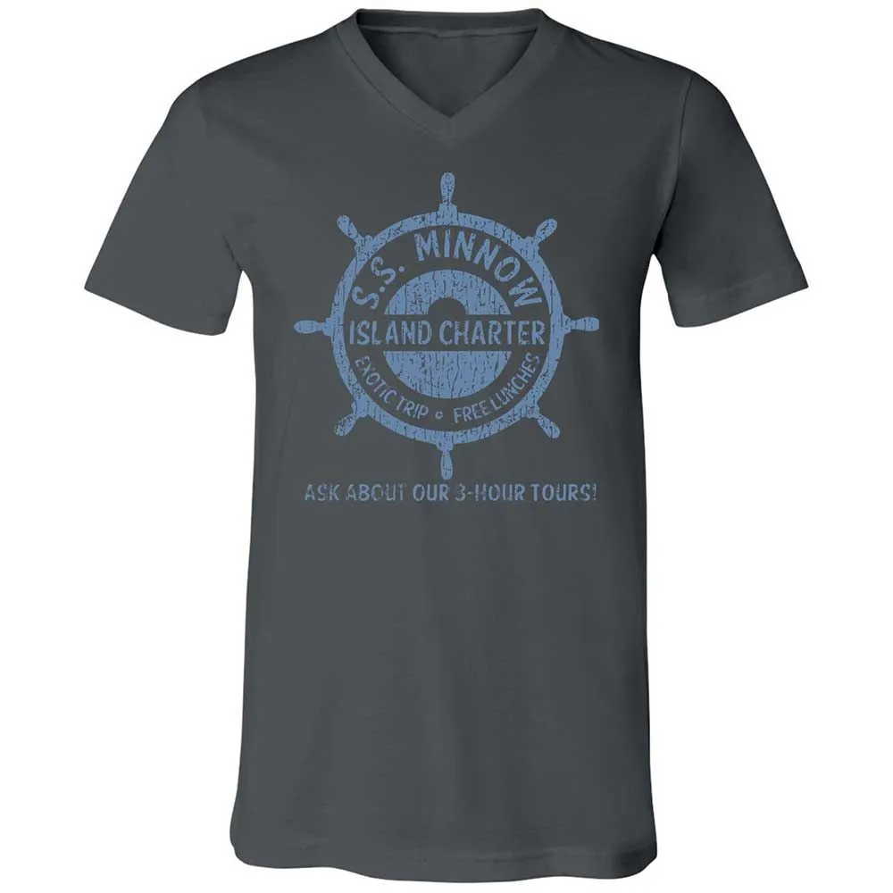 Unisex V-Neck T-Shirt - AH8PNLJ1 - Asphalt - 16