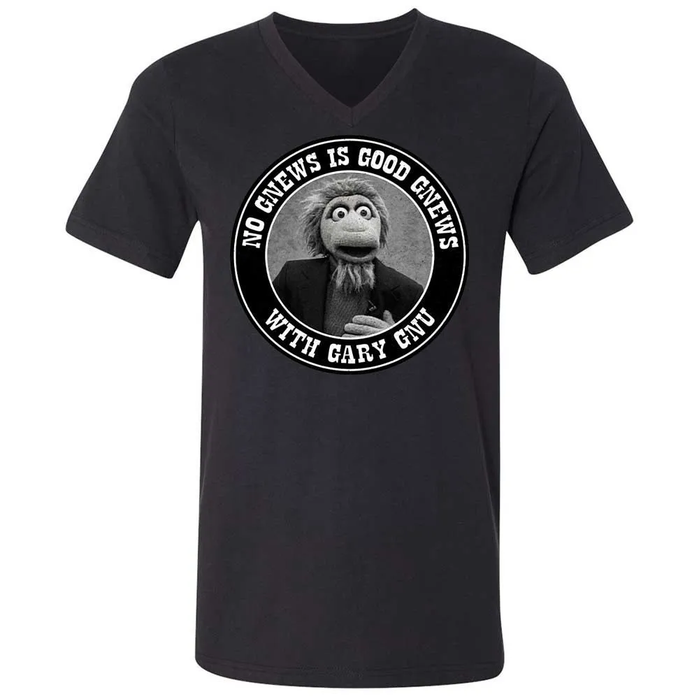 Unisex V-Neck T-Shirt - 2V7PJS9D - Black - 11
