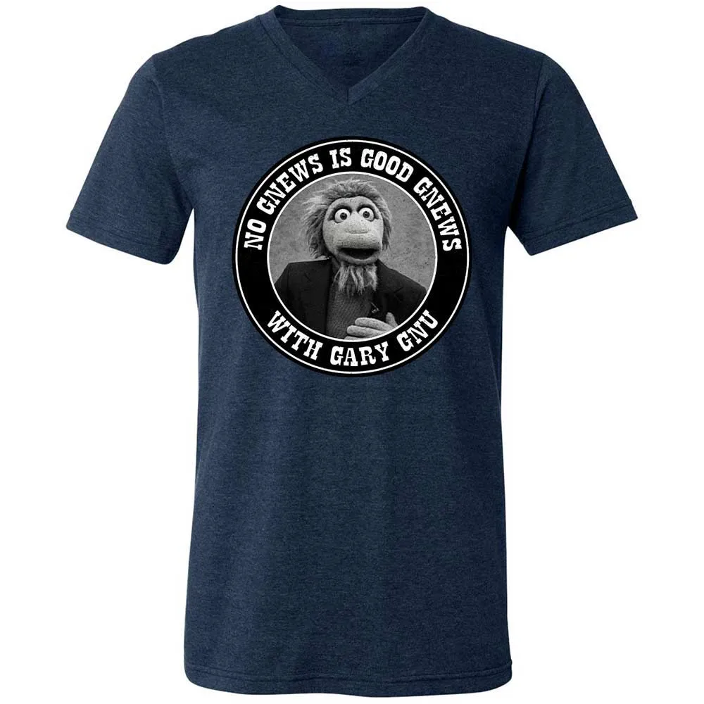Unisex V-Neck T-Shirt - 2V7PJS9D - Heather Navy - 13