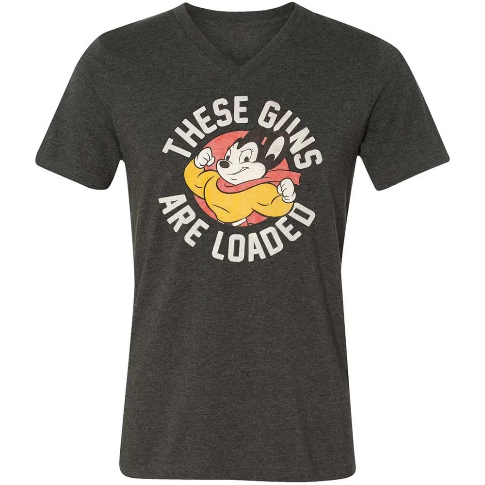 Unisex V-Neck T-Shirt - 5M86JP9M - Dark Grey Heather - 8