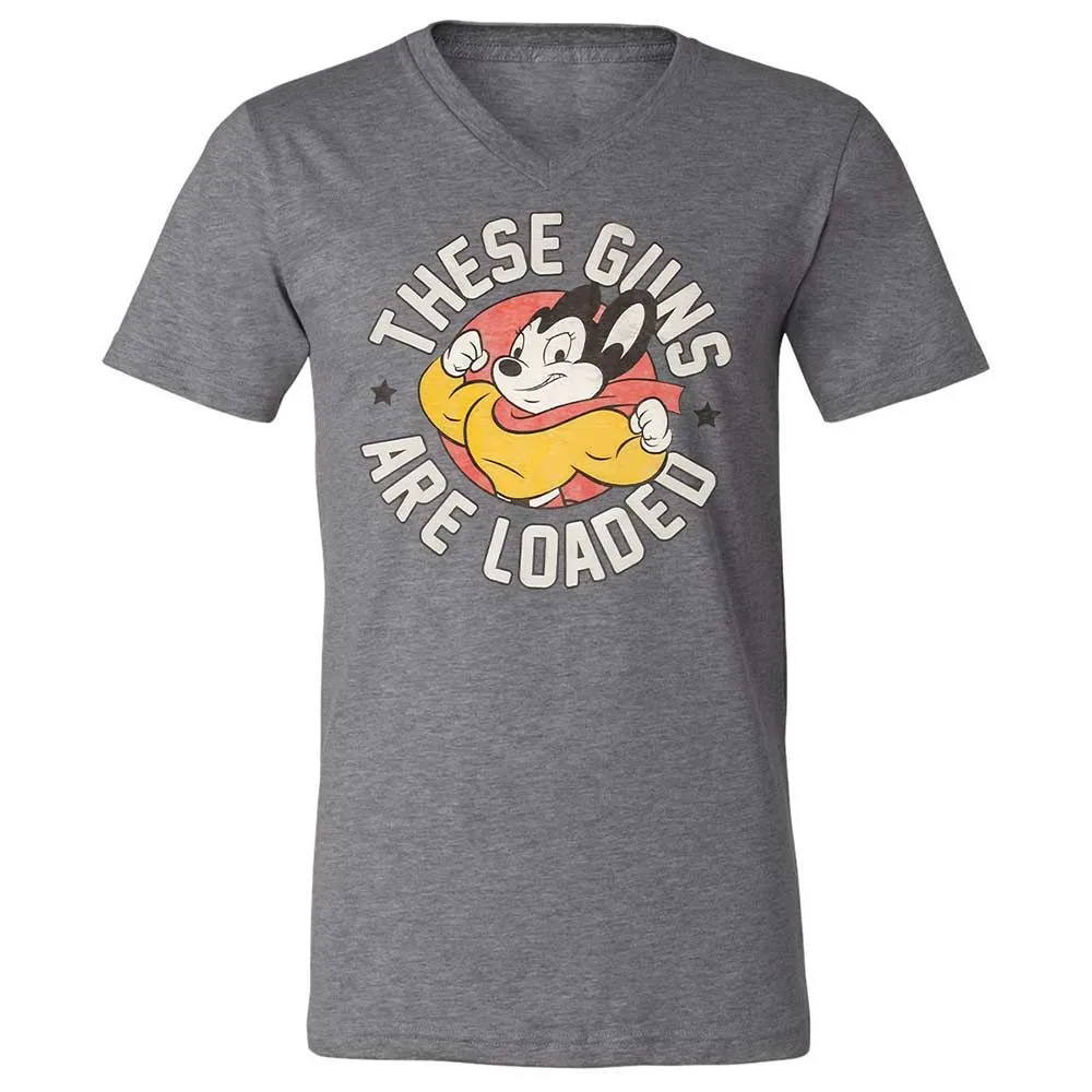 Unisex V-Neck T-Shirt - 5M86JP9M - Deep Heather - 9