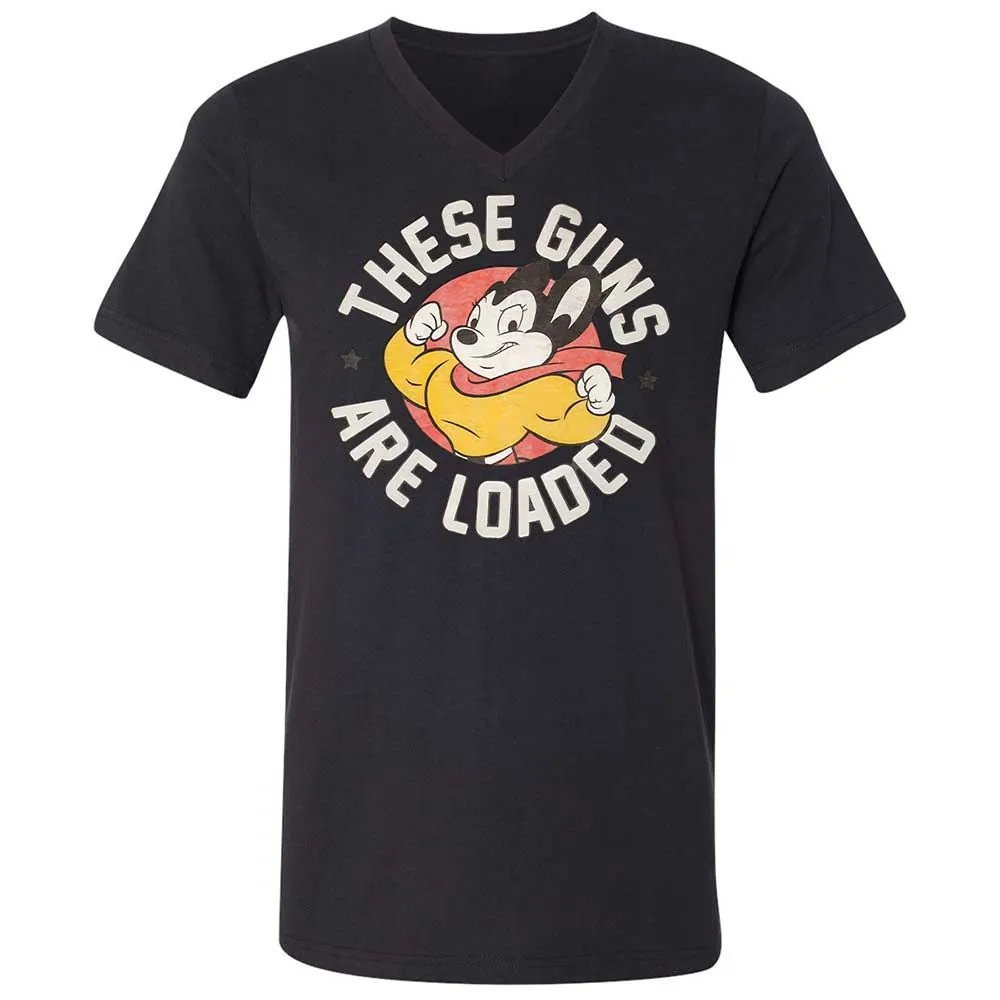 Unisex V-Neck T-Shirt - 5M86JP9M - Black - 11