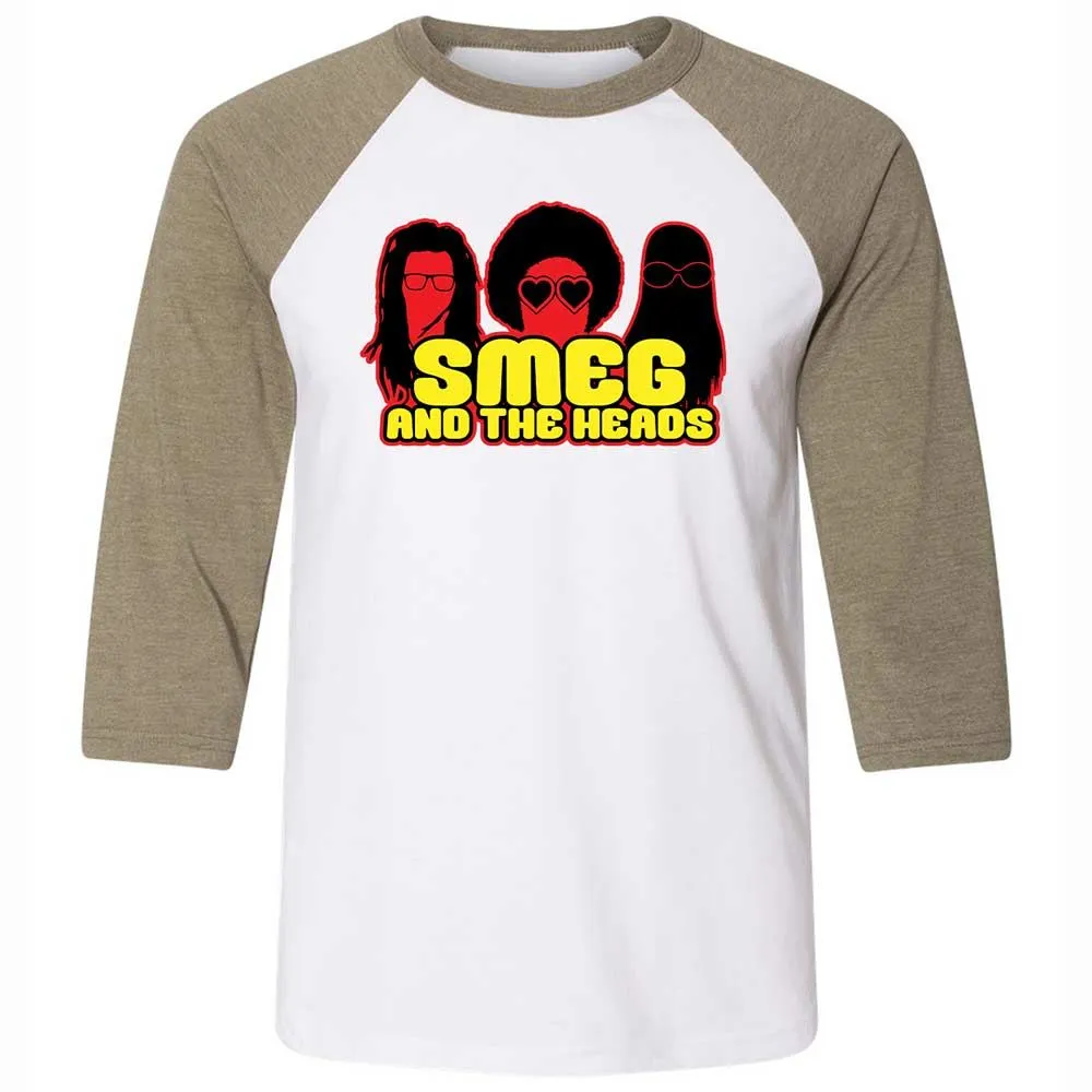Unisex 3/4 Baseball Tee - F14NBFA8 - White/Heather Olive - 4