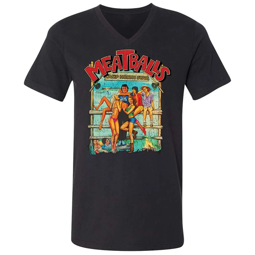 Unisex V-Neck T-Shirt - 9E9DV8KJ - Black - 11