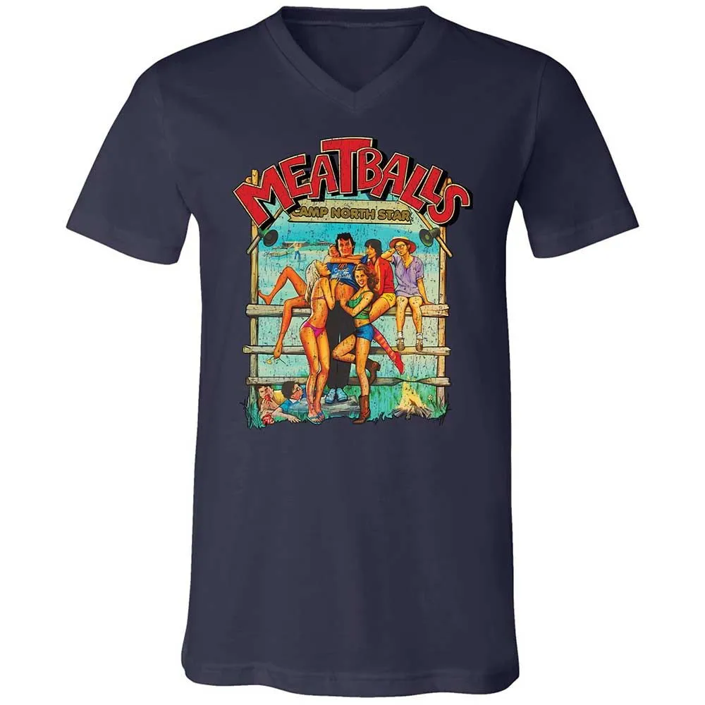 Unisex V-Neck T-Shirt - 9E9DV8KJ - Navy - 12