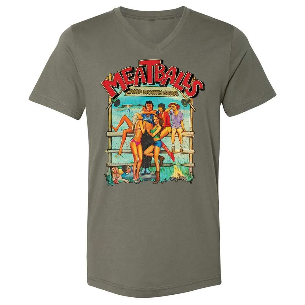 Unisex V-Neck T-Shirt - 9E9DV8KJ - Military Green - 15