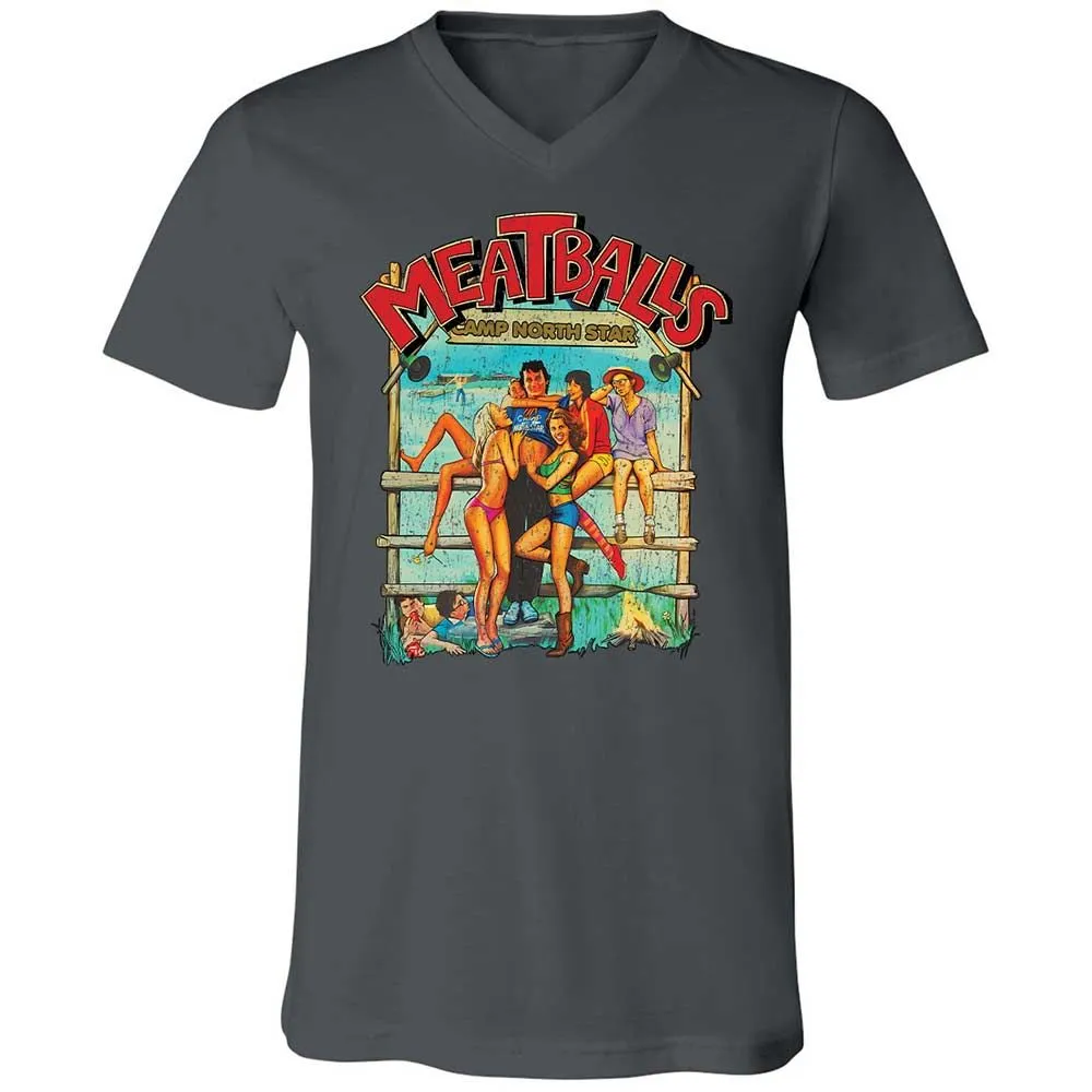 Unisex V-Neck T-Shirt - 9E9DV8KJ - Asphalt - 16