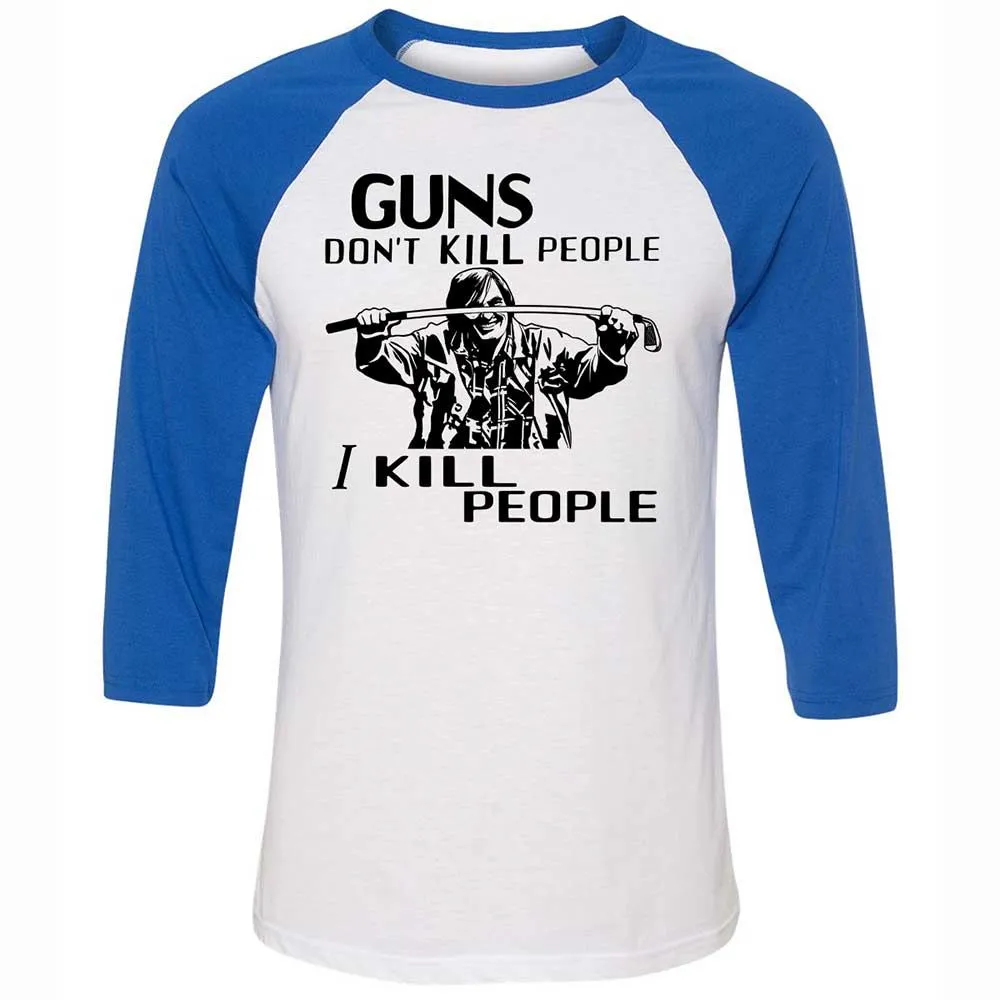 Unisex 3/4 Baseball Tee - WHNDZX2Q - White/True Royal - 10