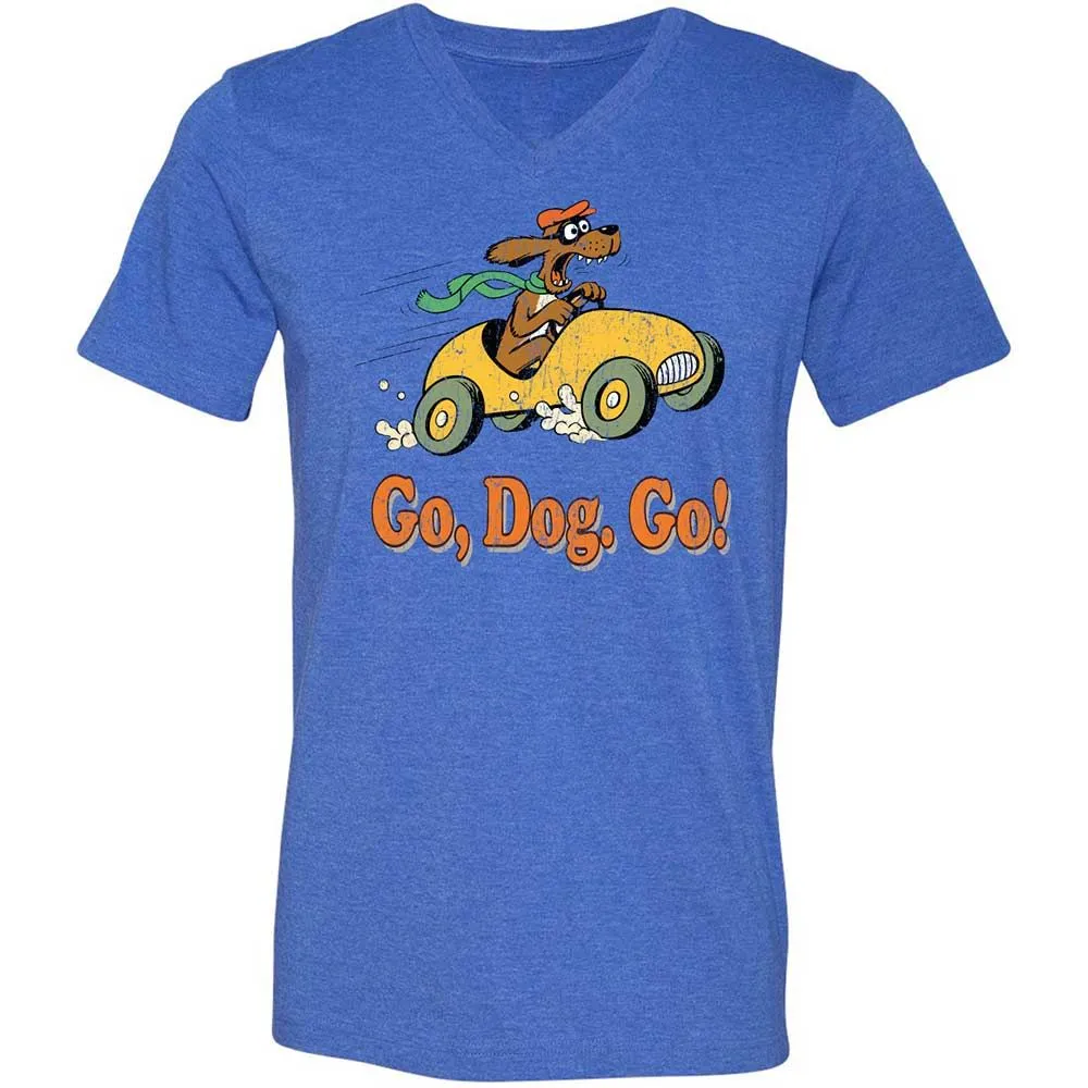 Unisex V-Neck T-Shirt - SU8RS743 - Heather True Royal - 4