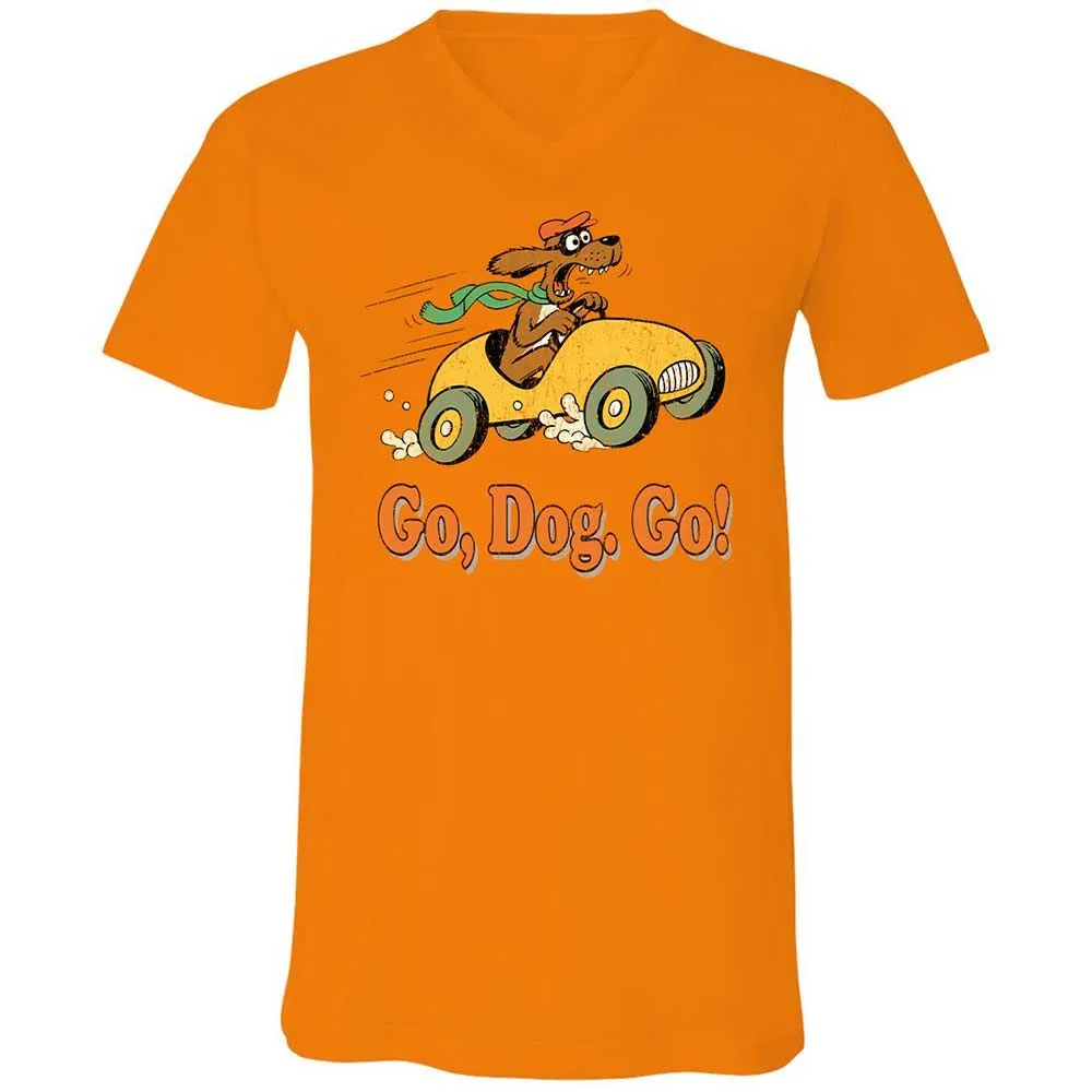 Unisex V-Neck T-Shirt - SU8RS743 - Orange - 7