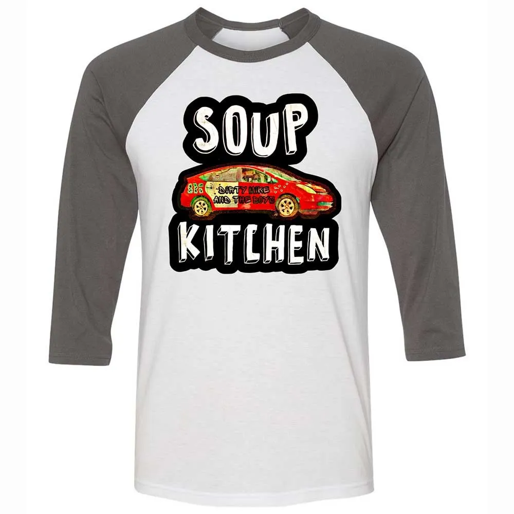 Unisex 3/4 Baseball Tee - TM68UEML - White/Asphalt - 2