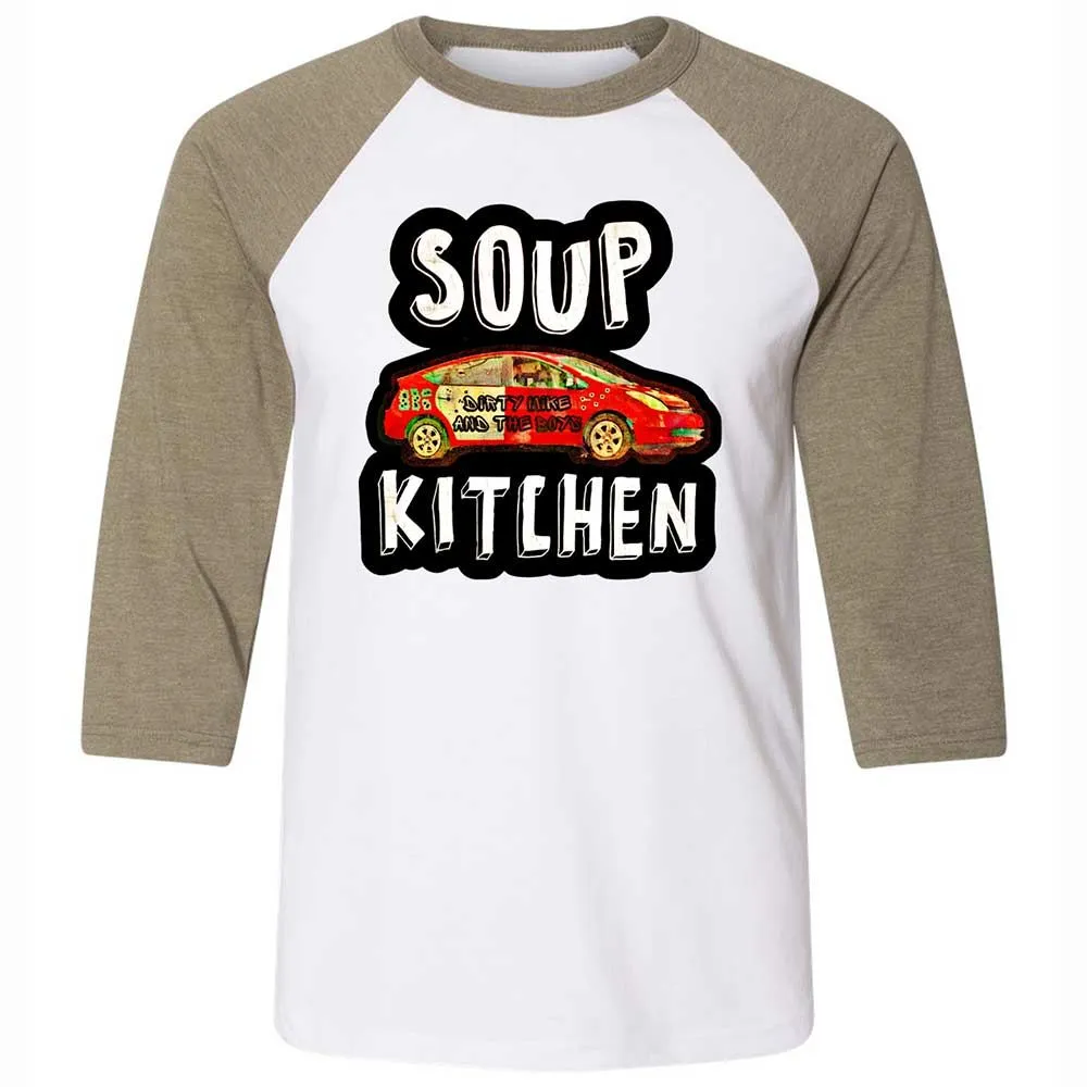 Unisex 3/4 Baseball Tee - TM68UEML - White/Heather Olive - 4