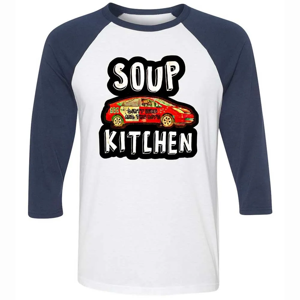 Unisex 3/4 Baseball Tee - TM68UEML - White/Navy - 8