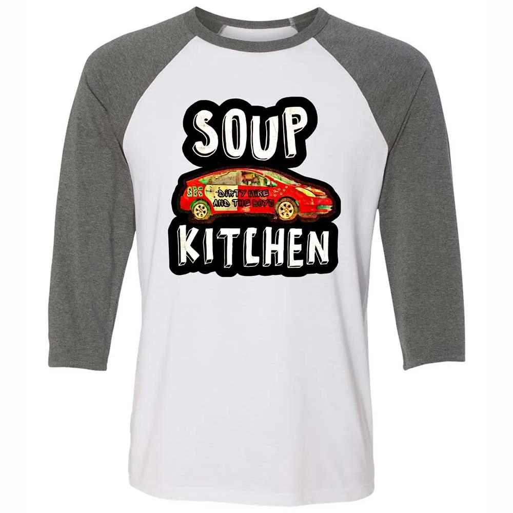 Unisex 3/4 Baseball Tee - TM68UEML - White/Deep Heather - 11