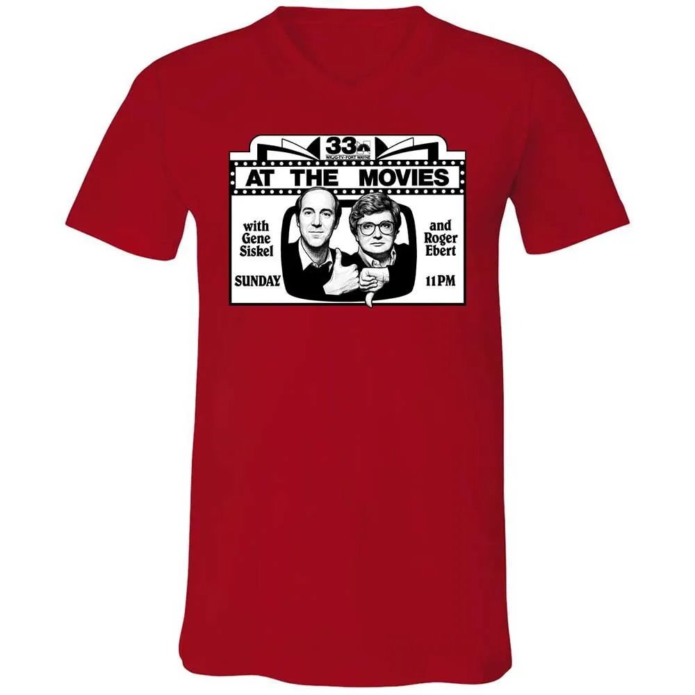 Unisex V-Neck T-Shirt - TPS6R4CH - Red - 5