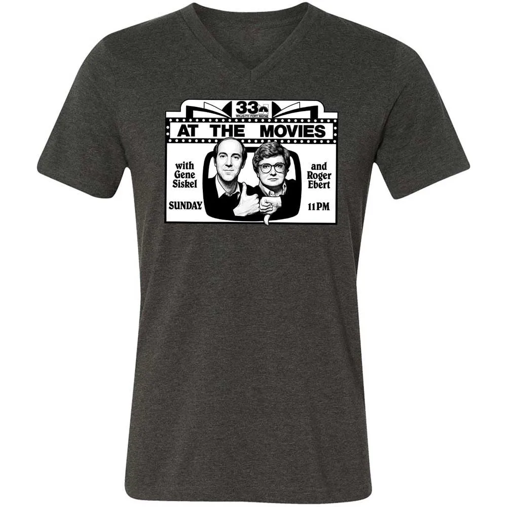Unisex V-Neck T-Shirt - TPS6R4CH - Dark Grey Heather - 8