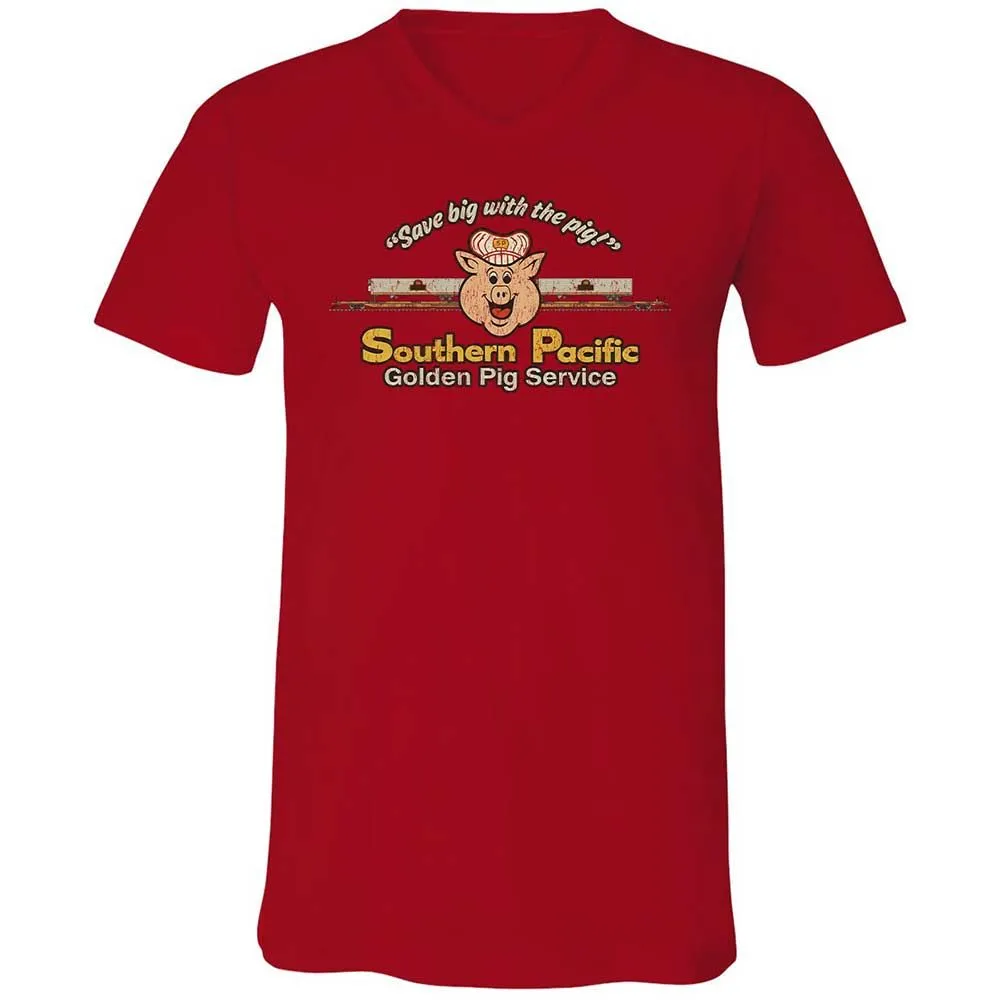 Unisex V-Neck T-Shirt - SDRRRSL9 - Red - 5