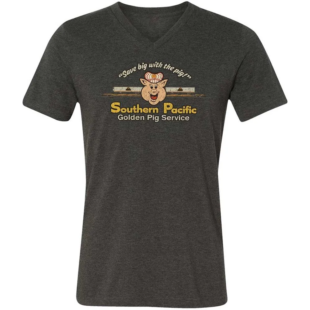 Unisex V-Neck T-Shirt - SDRRRSL9 - Dark Grey Heather - 8