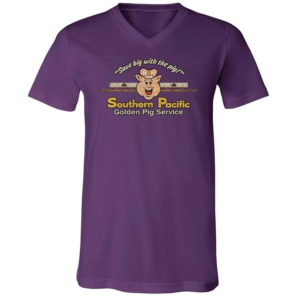 Unisex V-Neck T-Shirt - SDRRRSL9 - Team Purple - 10