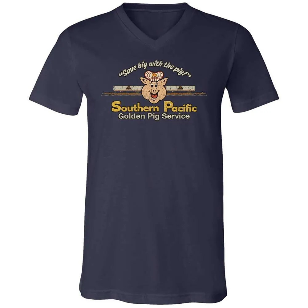 Unisex V-Neck T-Shirt - SDRRRSL9 - Navy - 12