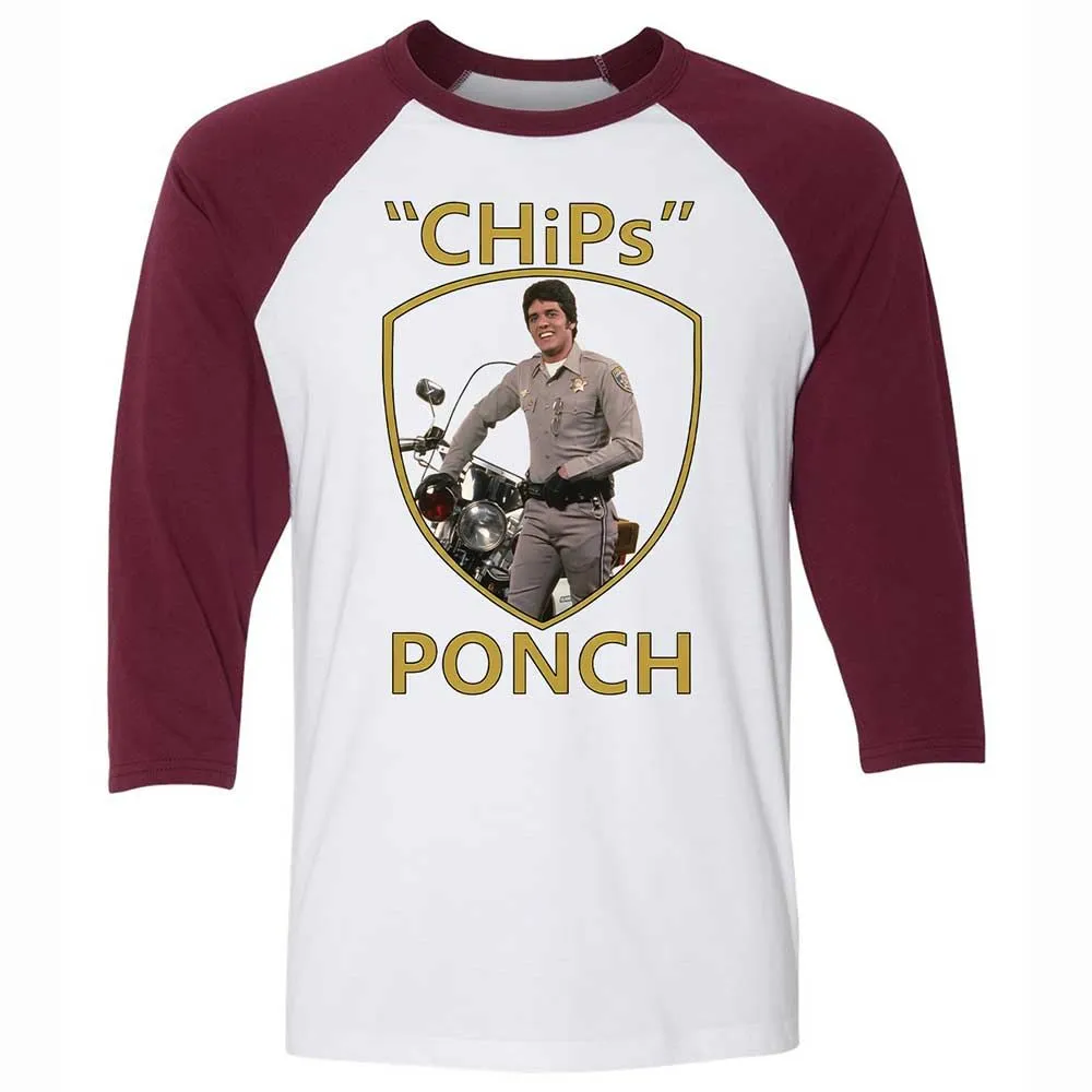 Unisex 3/4 Baseball Tee - LBWJ4ENH - White/Maroon - 7